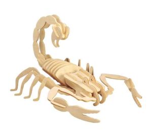 Woodcraft Dřevěné 3D puzzle Štír